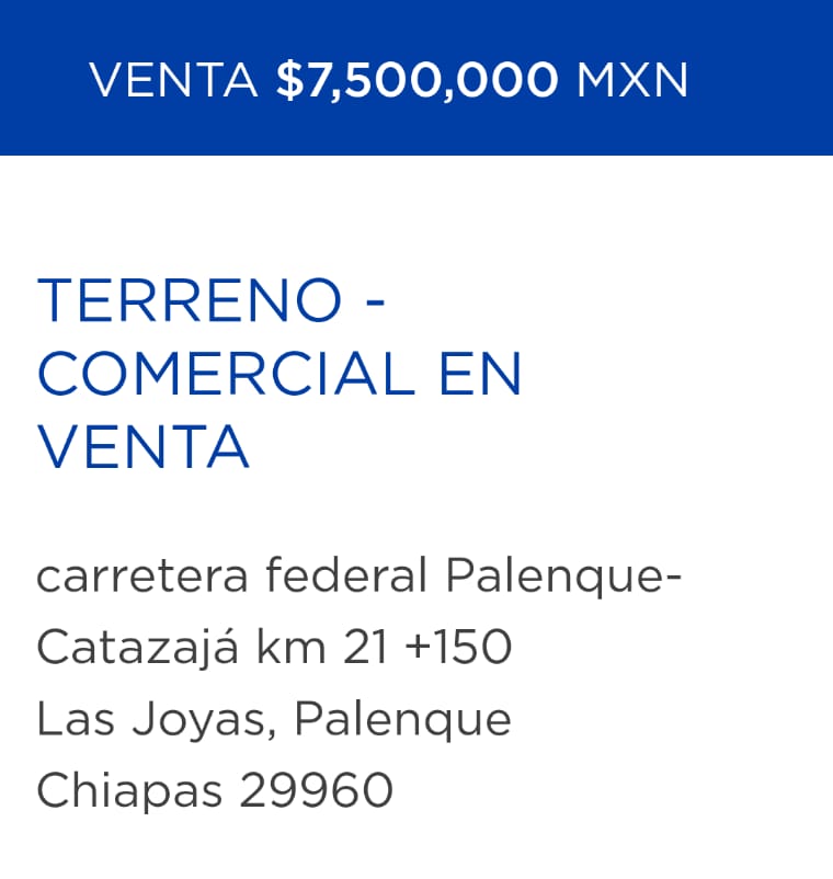 3-tv- Terreno VENTA Carretera Palenque katazaja km21+150